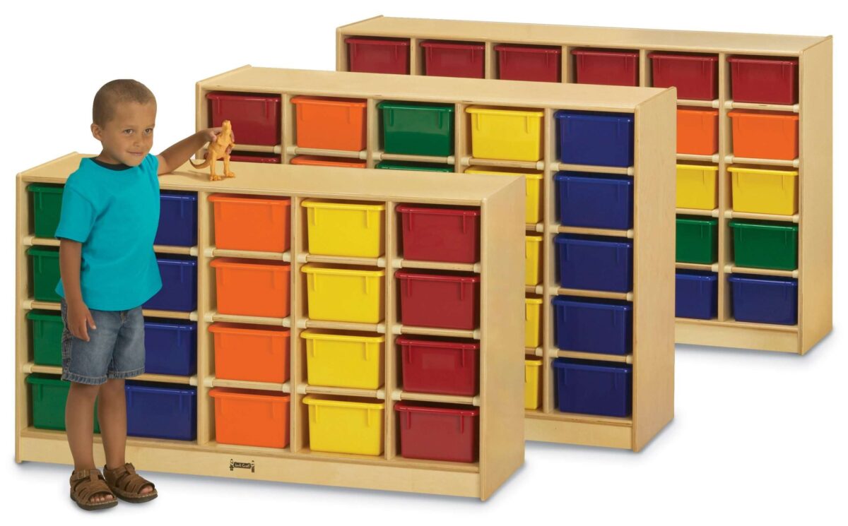 20 Cubbie Tray Mobile Storage - Image 2