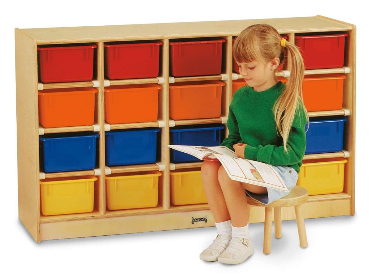 0421JC_wkid.jpg 20 Cubbie Tray Mobile Storage - Image 1