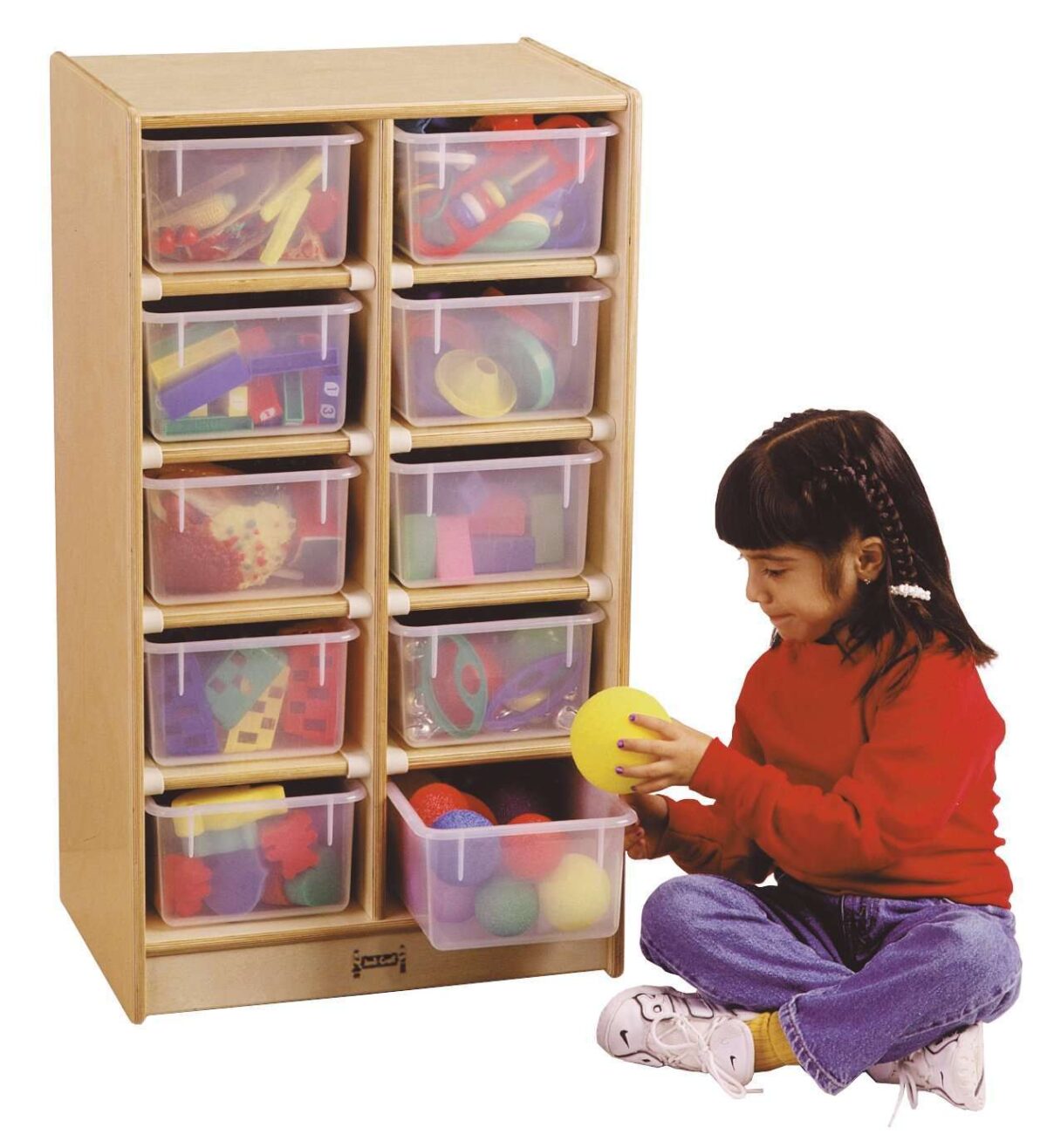 06110JC_wkid.jpg 10 Cubbie Tray Mobile Unit - Image 1