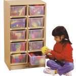 10 Cubbie Tray Mobile Unit