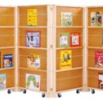 Mobile Library Bookcase - 4 Sections