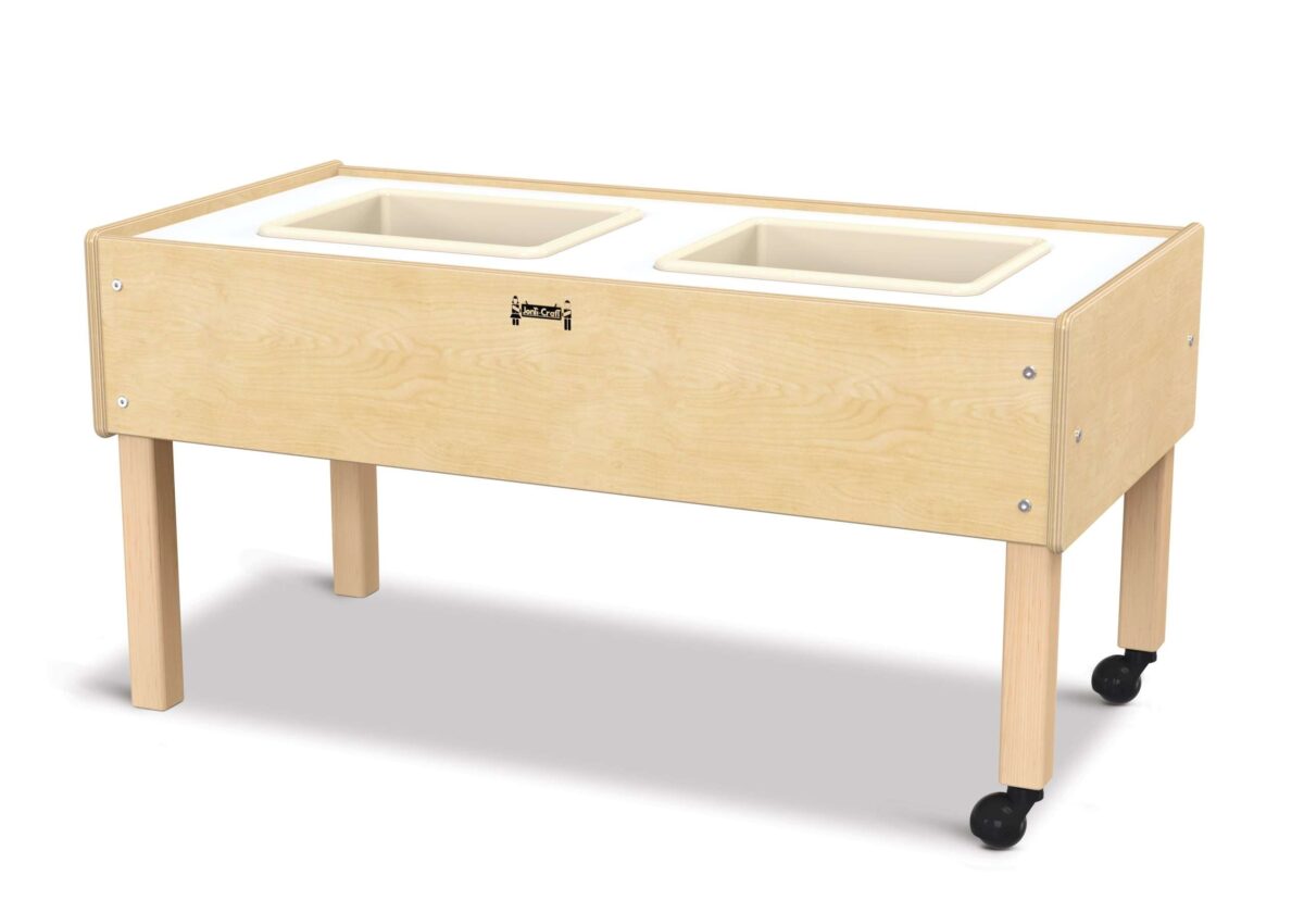 0486JC-scaled-1.jpg Toddler 2 Tub Sensory Table - Image 1