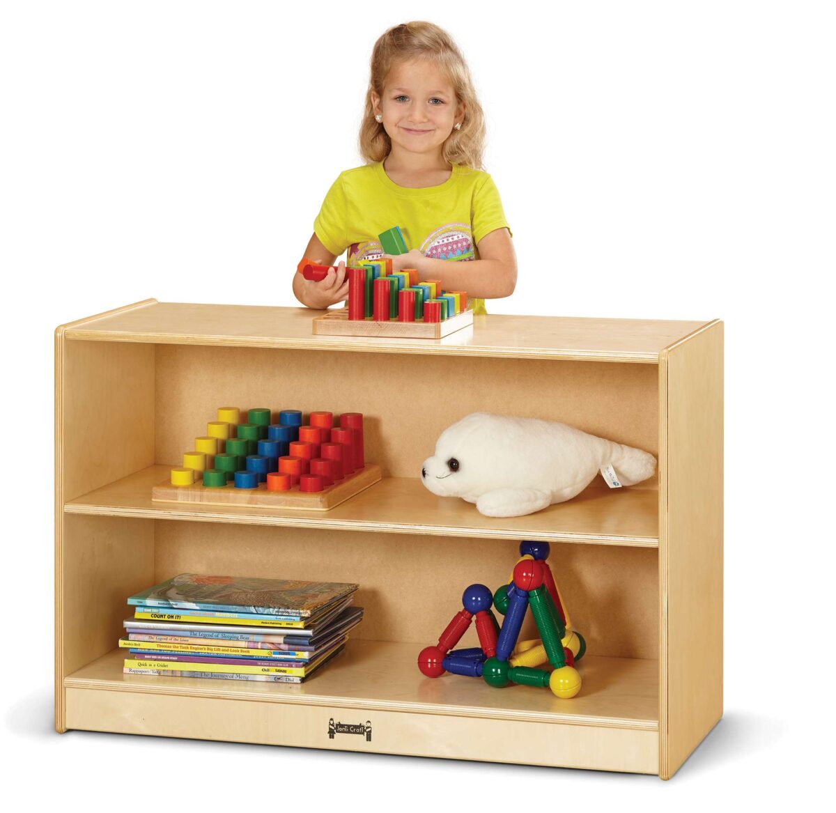 0523JC_wkid.jpg Short Fixed Straight-Shelf Bookcase - Image 1