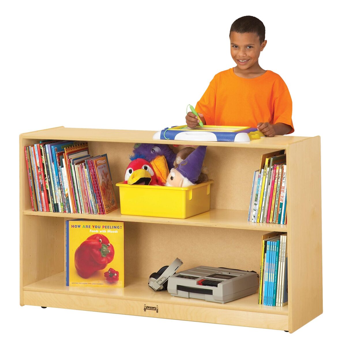 0792JC_wkid.jpg Low Adjustable Mobile Straight-Shelf - Image 1