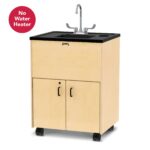 Clean Hands Helper without Heater - 38" Counter - Plastic Sink