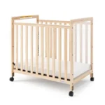 Compact SafetyCraft® Fixed-Side,  w/ Adjustable Mattress Board, Clearview