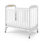 Next Gen Serenity® Fixed-Side Compact Clearview Crib -  White