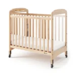 Next Gen Serenity® Fixed-Side Compact Mirror Crib - Natural