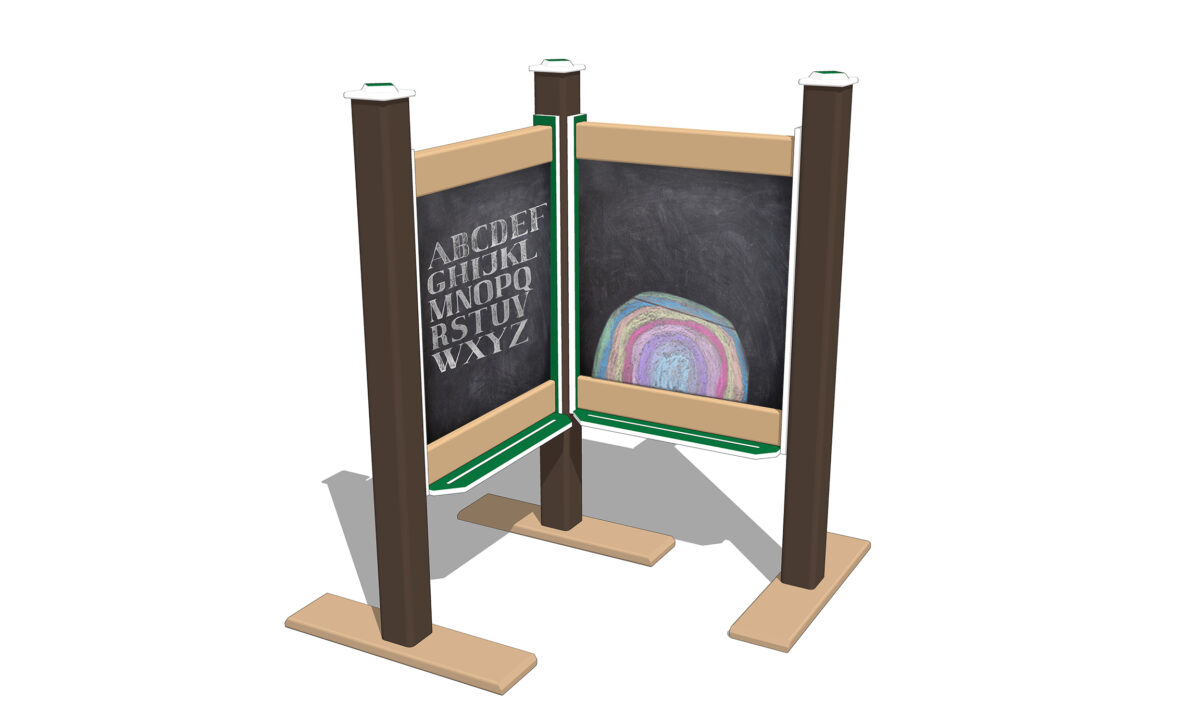 Double - 2′ Wide Magnetic Chalkboards - Image 1