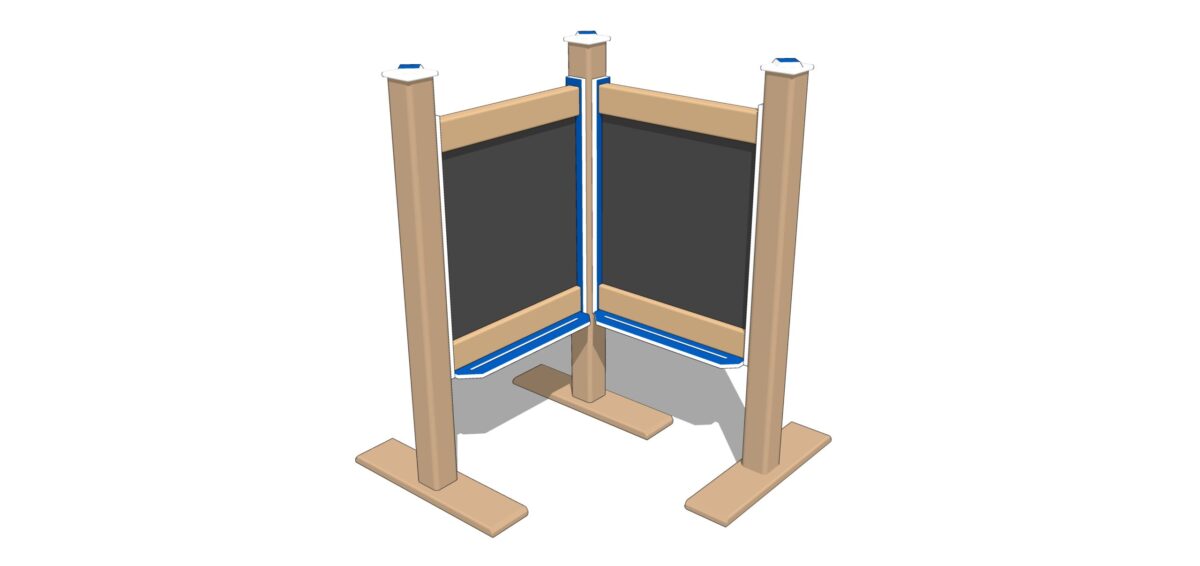 Double - 2′ Wide Magnetic Chalkboards - Image 3