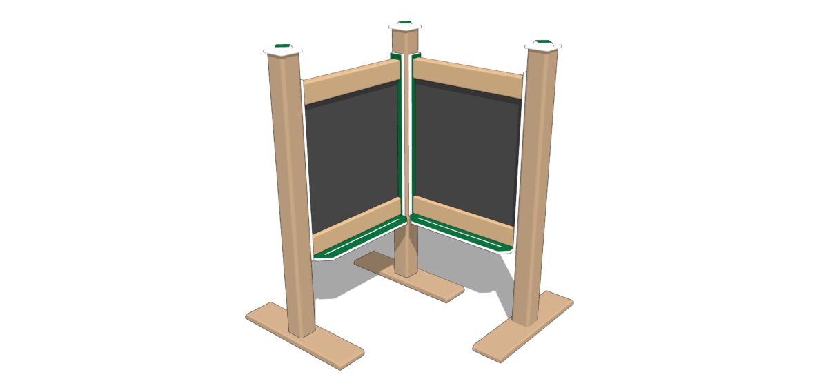Double - 2′ Wide Magnetic Chalkboards - Image 2