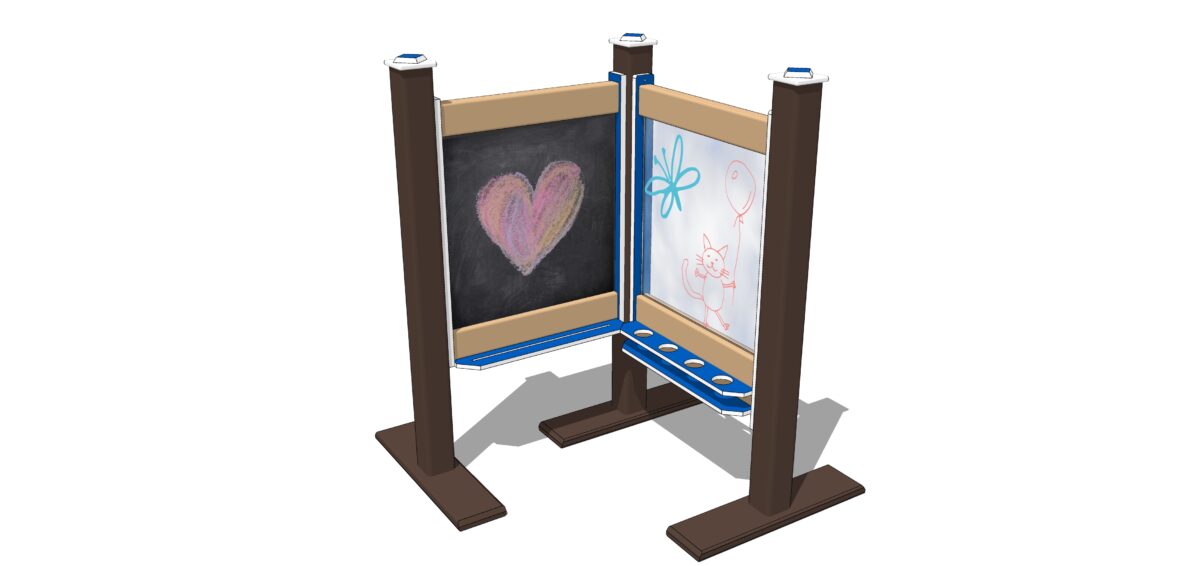 2′ Wide Paint Panel & Magnetic Chalkboard Combo - Image 2