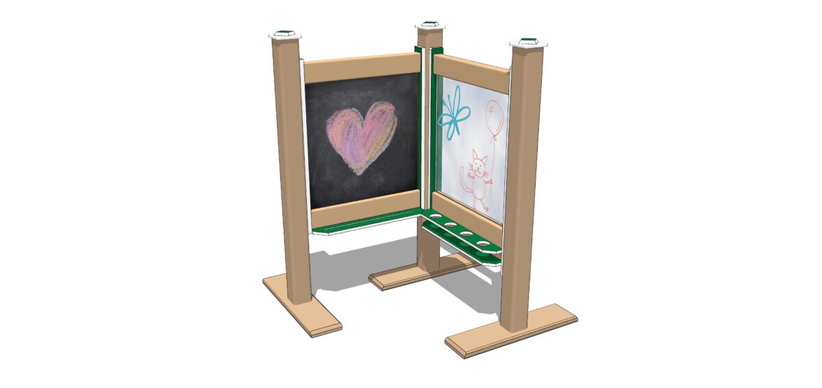 2′ Wide Paint Panel & Magnetic Chalkboard Combo - Image 4