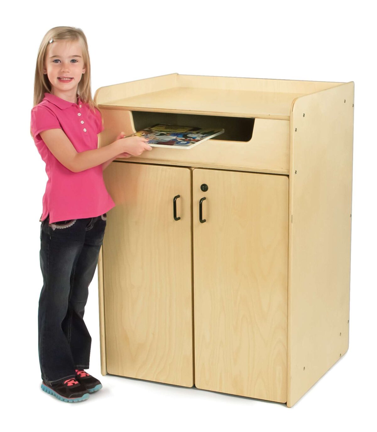 3516JC_wkid.jpg Book Return with Cart - Image 1