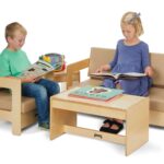 Living Room 4 Piece Set - Wheat