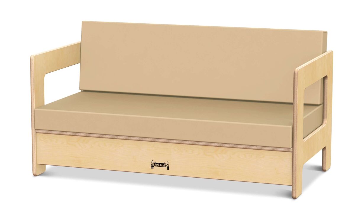 3782JC.jpg Living Room Couch - Wheat - Image 1