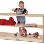 Toddler Fixed Straight-Shelf with See-Thru Back