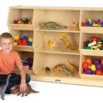 Open Storage with Beveled Front