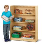 Tall Fixed Straight-Shelf Bookcase