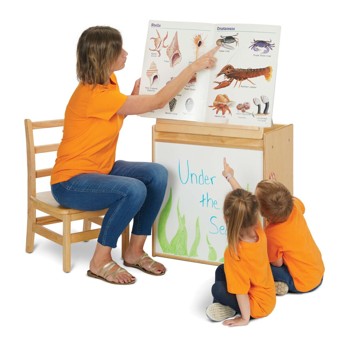 7094YT_wkids.jpg Young Time Big Book Easel - Image 1
