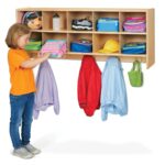 Young Time 10 Section Wall Mount Coat Locker