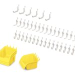 Pegboard Hooks & Bins - 43 Piece Set