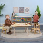 Toddler Flower Table And Two Chair Set