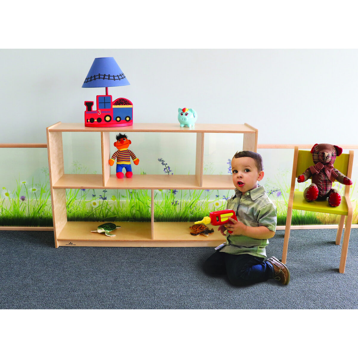 WB0248.1 Nature View Acrylic Back Cabinet 30H - Image 1