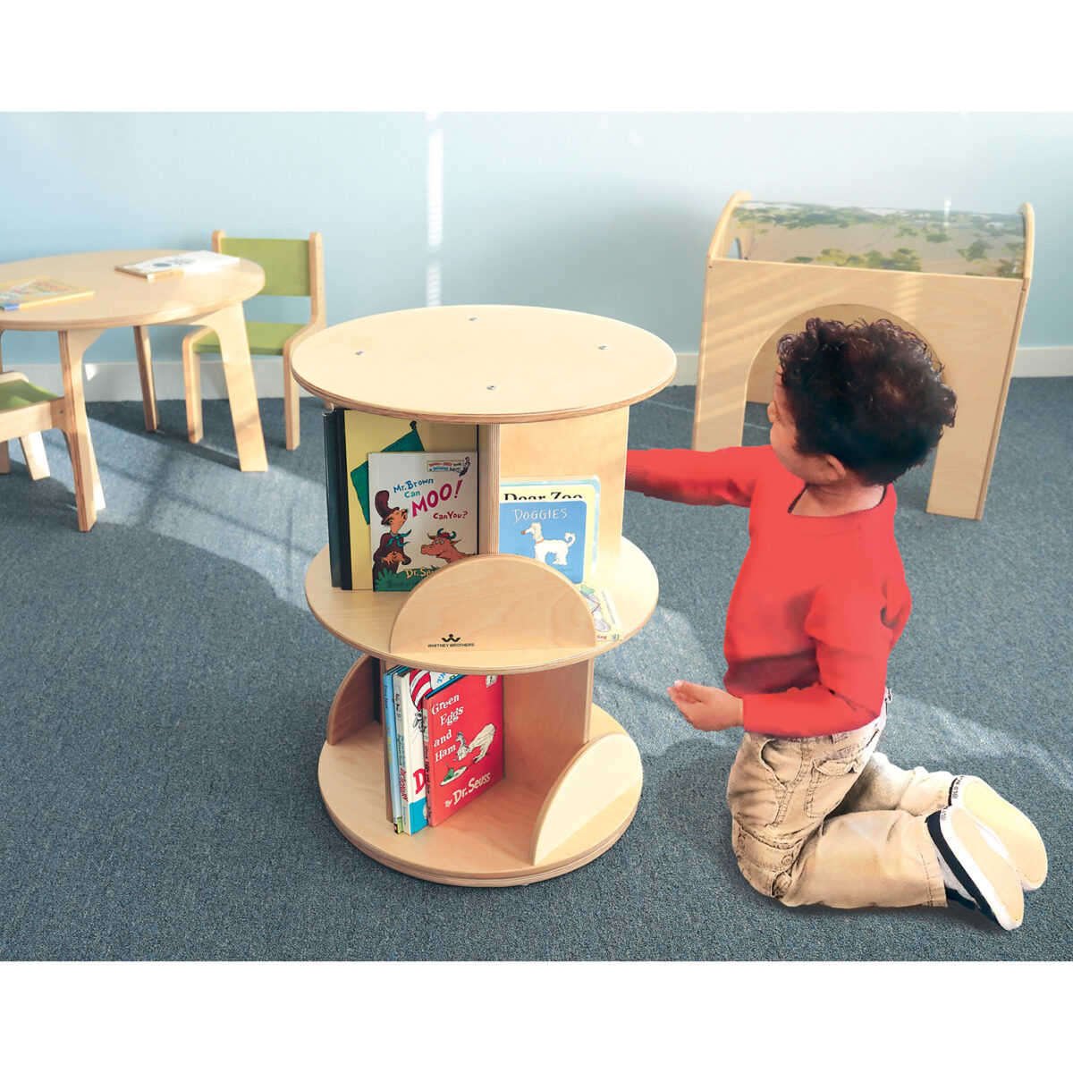 Two Level Book Carousel - Image 1