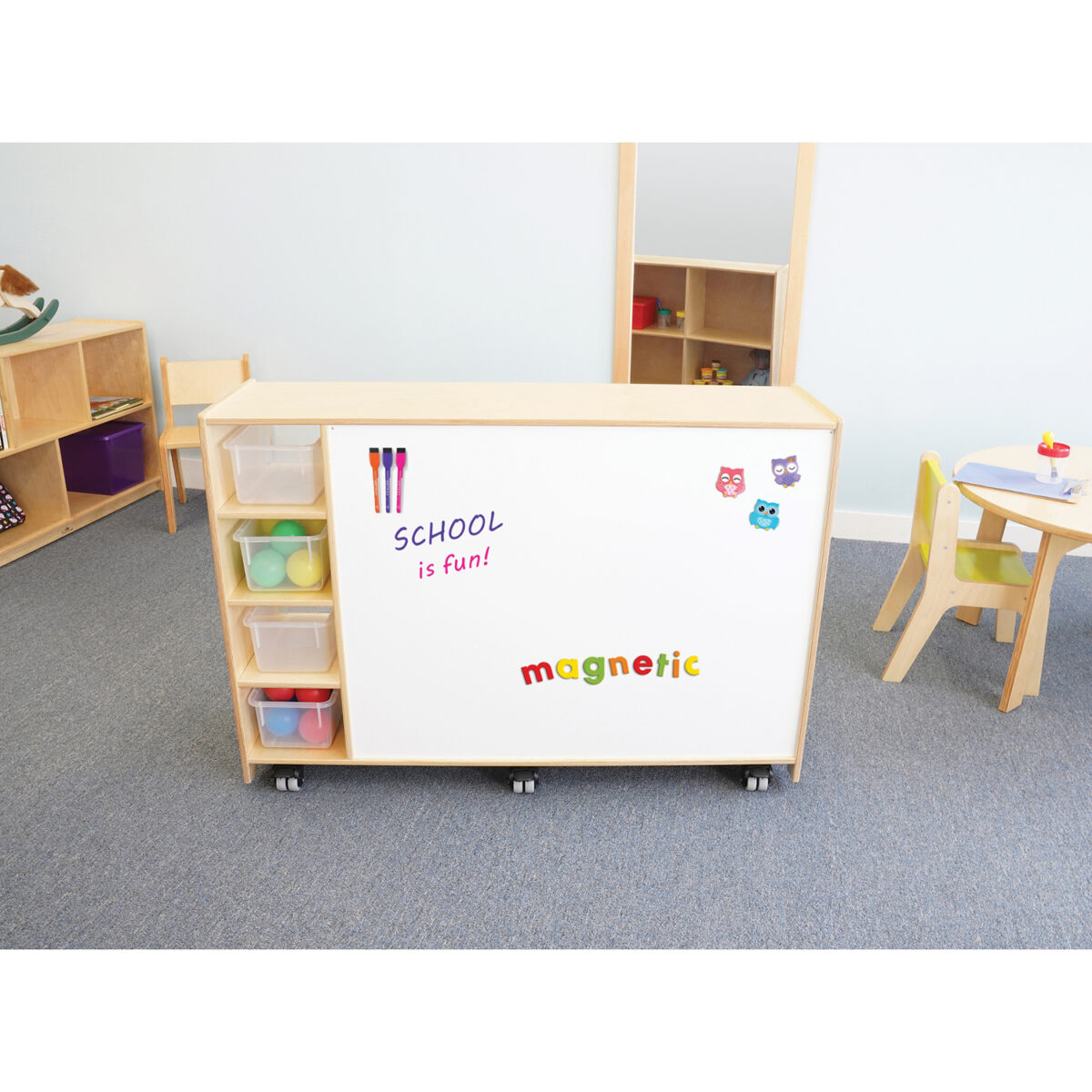 Magnetic Write And Wipe Mobile Cabinet - Image 1
