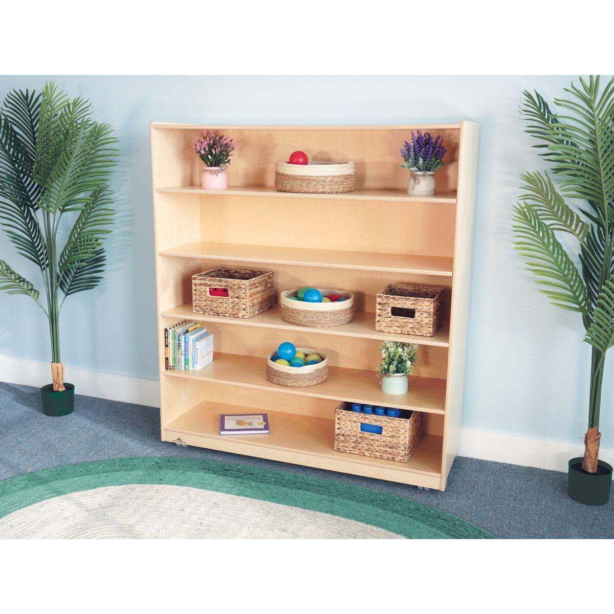 WB1843.1 Mobile Shelf Cabinet 54H - Image 1