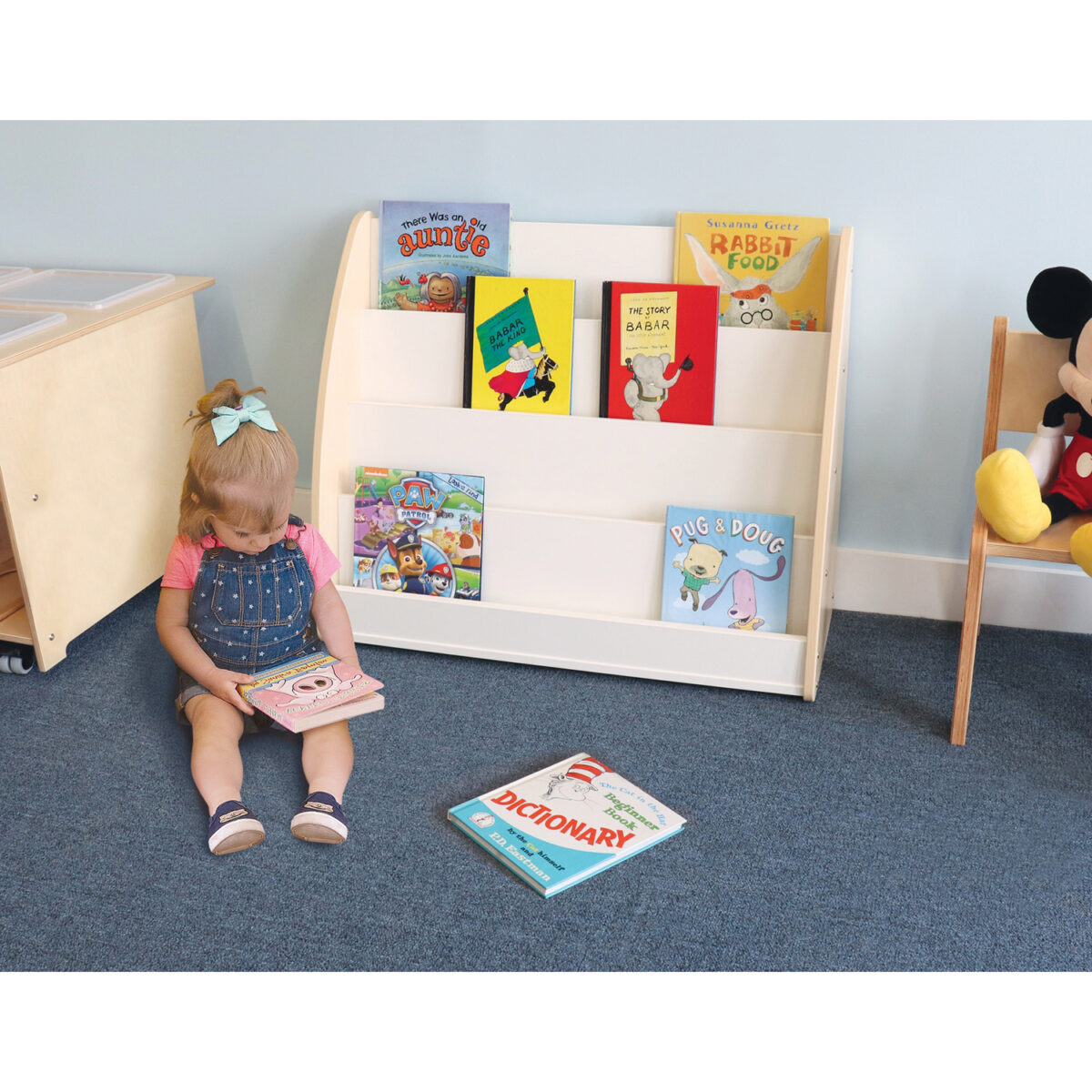 WB4436.1 New Wave Melamine Book Display - Image 1