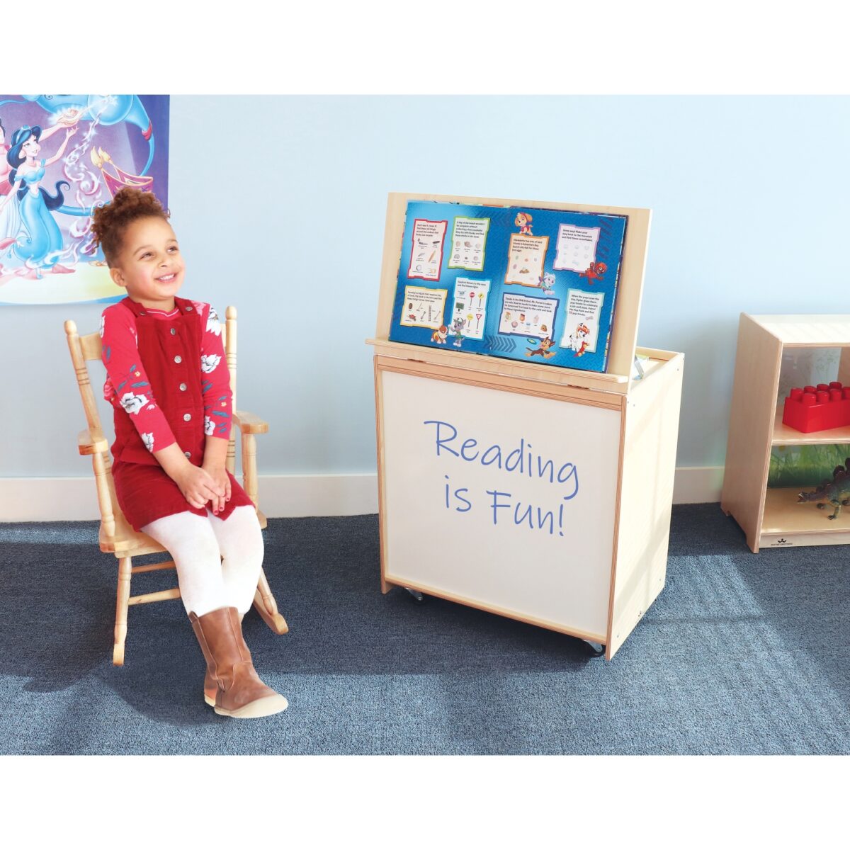 WB6255.1 Mobile Big Book Display With Dry Erase Back - Image 1