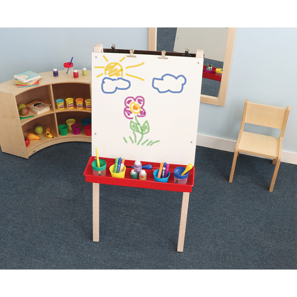 Adjustable Double Easel With Dry Erase Panels - Image 1