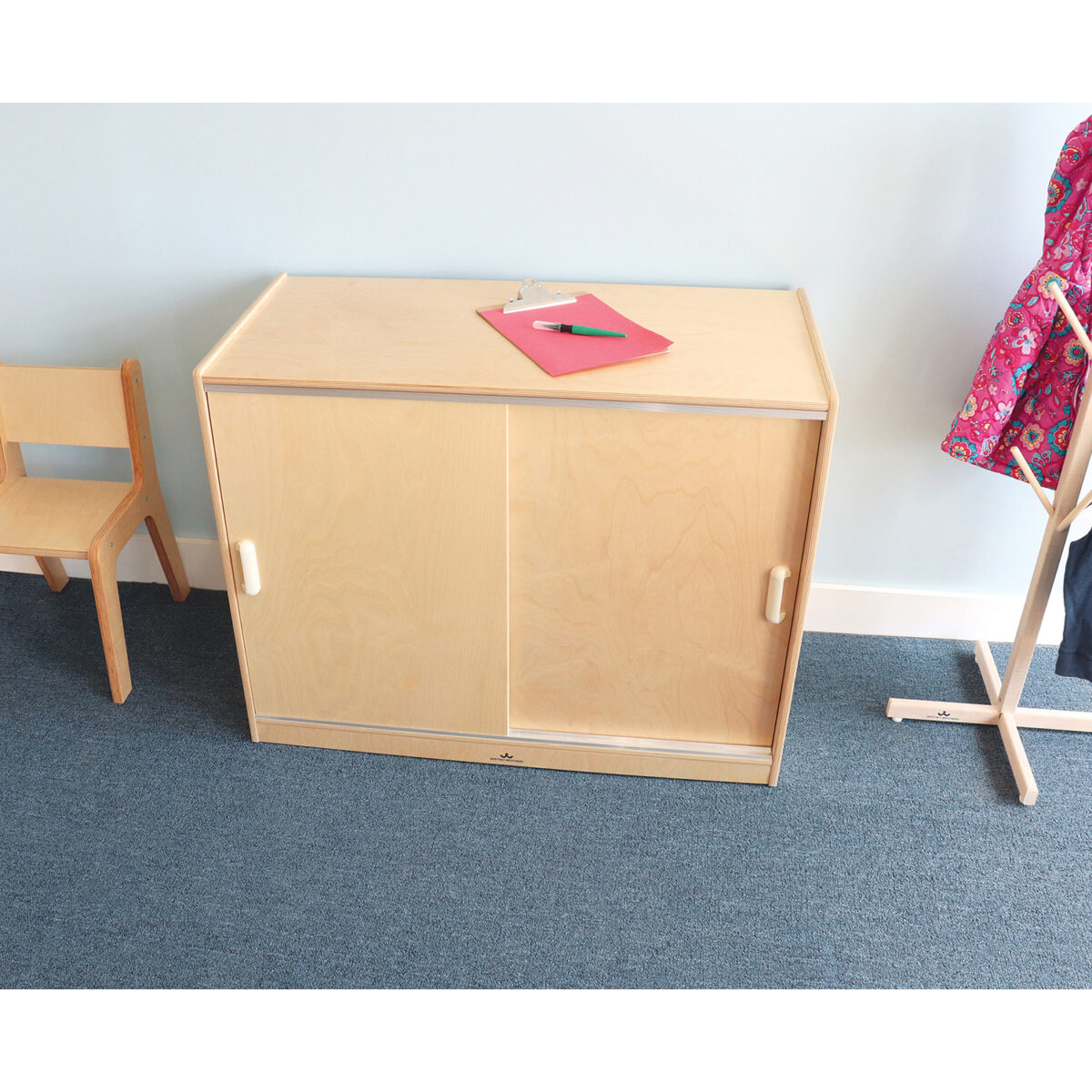 WB9698.1 Sliding Doors Storage Cabinet - Image 1