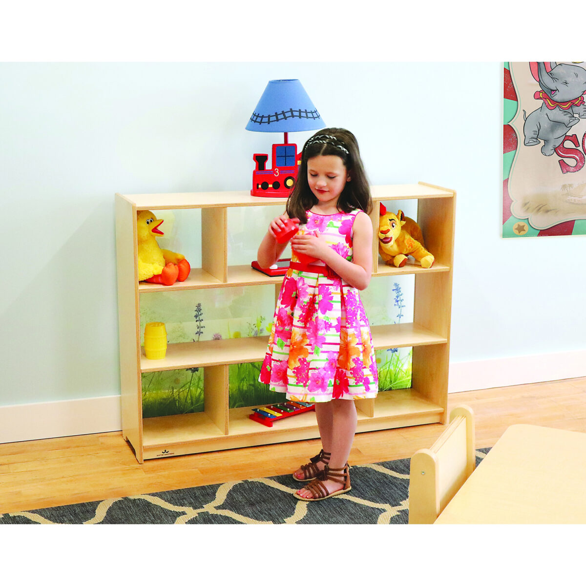 WB0249.1 Nature View Acrylic Back Cabinet 36H - Image 1