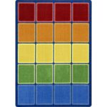 Rainbow Blocks Carpet