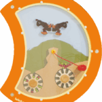 Caterpillar "Balance", Wall Toy