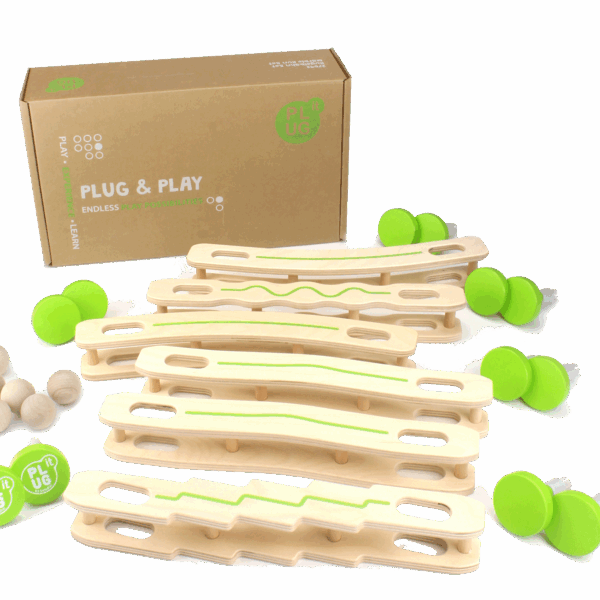 Plug It "Marble Run", Wall Toy