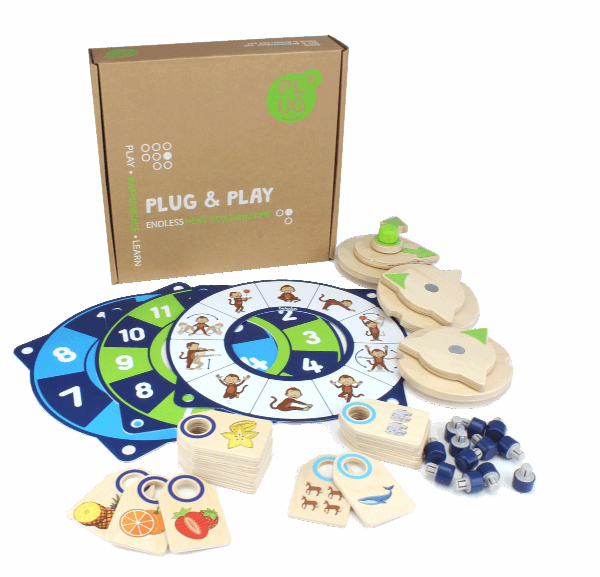 27095-Box-rgb.png Plug It Clock & Memo Set, Wall Toy - Image 1