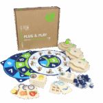 Plug It Clock & Memo Set, Wall Toy