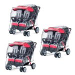 Quad Stroller Rain Cover 3 Pack