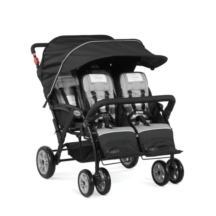 gaggle-compass-multi-child-quad-stroller-black_carousel Compass 4 Seat Quad Stroller - Image 1