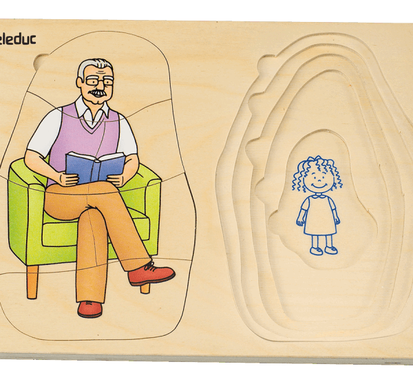 Layer Puzzle "Grandma & Grandpa"