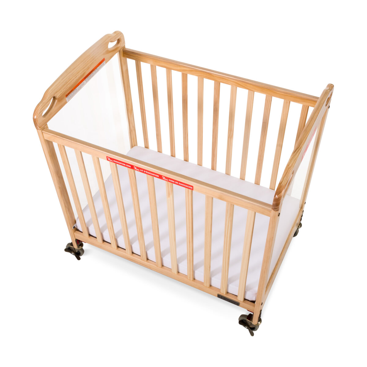 Child Craft Safe Haven wooden daycare evacuation crib