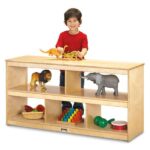 toddler classroom storage shelf