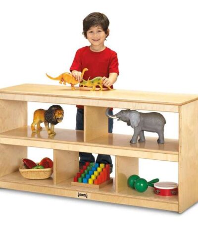 toddler classroom storage shelf