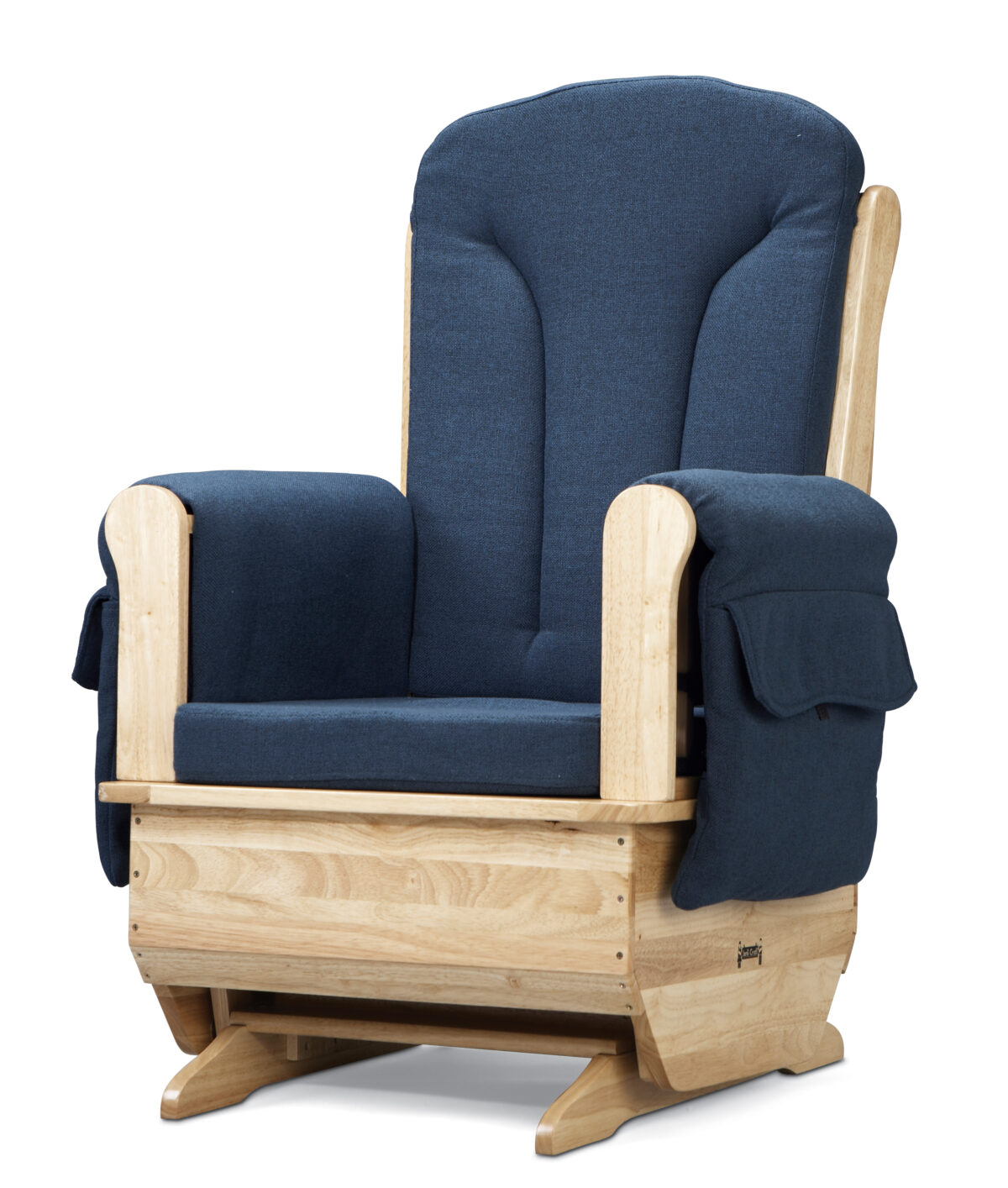 Jonti-Craft 8150JC Childcare Glider Rocker with Blue Cushions