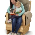Jonti-Craft 8150JC Childcare Glider Rocker with Blue Cushions