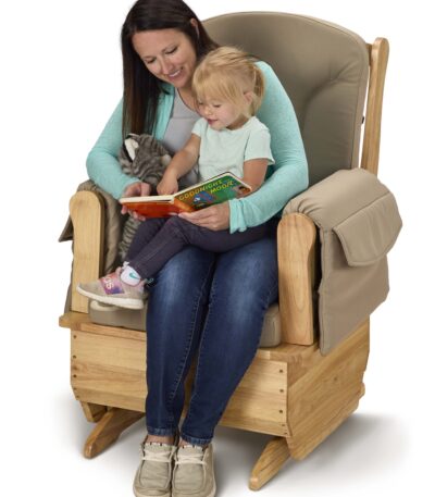 Jonti-Craft 8150JC Childcare Glider Rocker with Blue Cushions